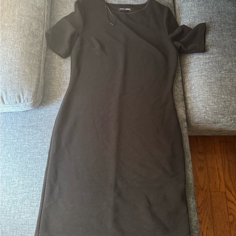 Mario Serrani Black Short Sleeve Dress